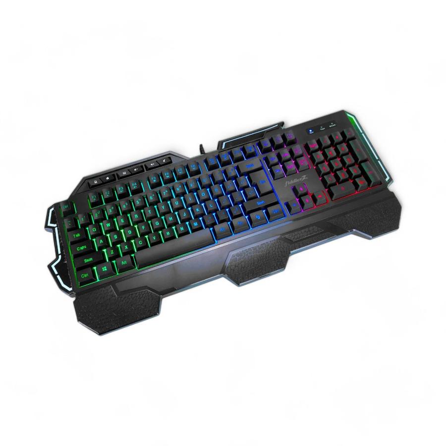 Teclado Gamer Fiddler Z KD609 Membrana RGB Negro