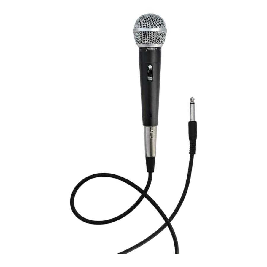 Micrófono Alámbrico Fiddler FD-MIC Negro