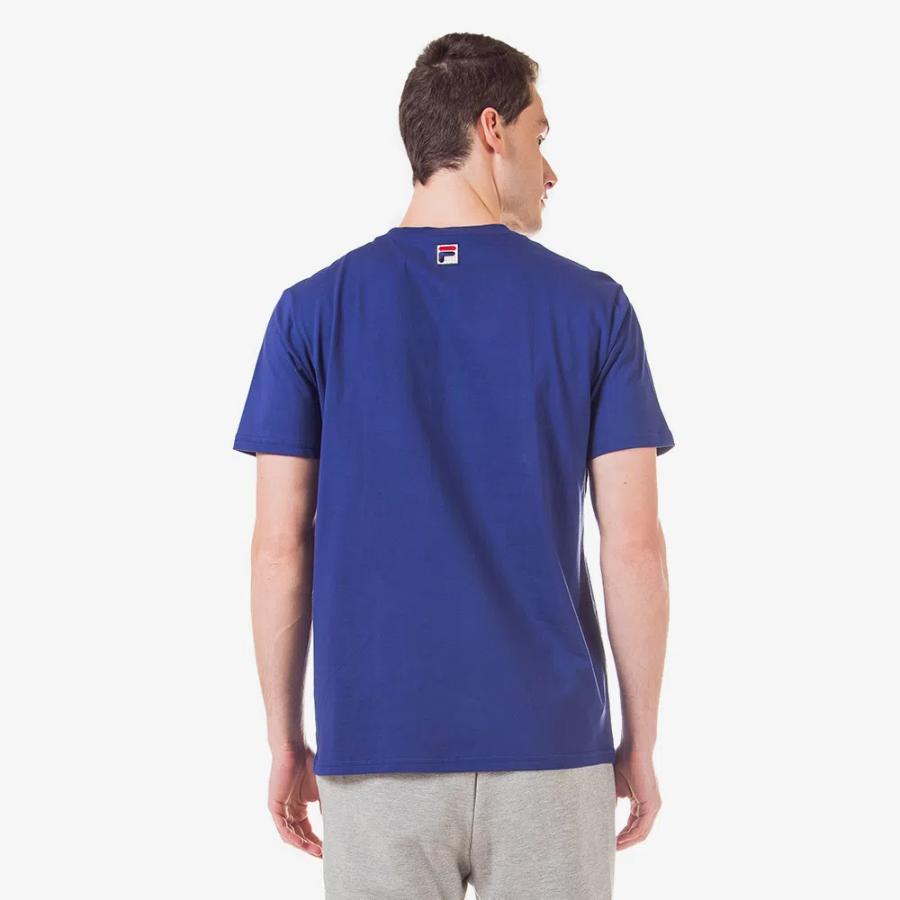 Polera Fila Stack Hombre Azul