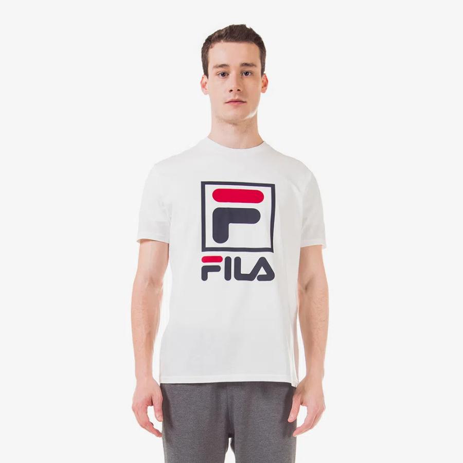 Polera Fila Stack Hombre Blanco