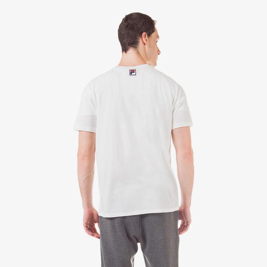 Polera Fila Stack Hombre Blanco