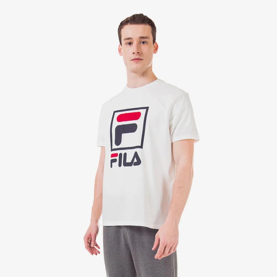 Polera Fila Stack Hombre Blanco