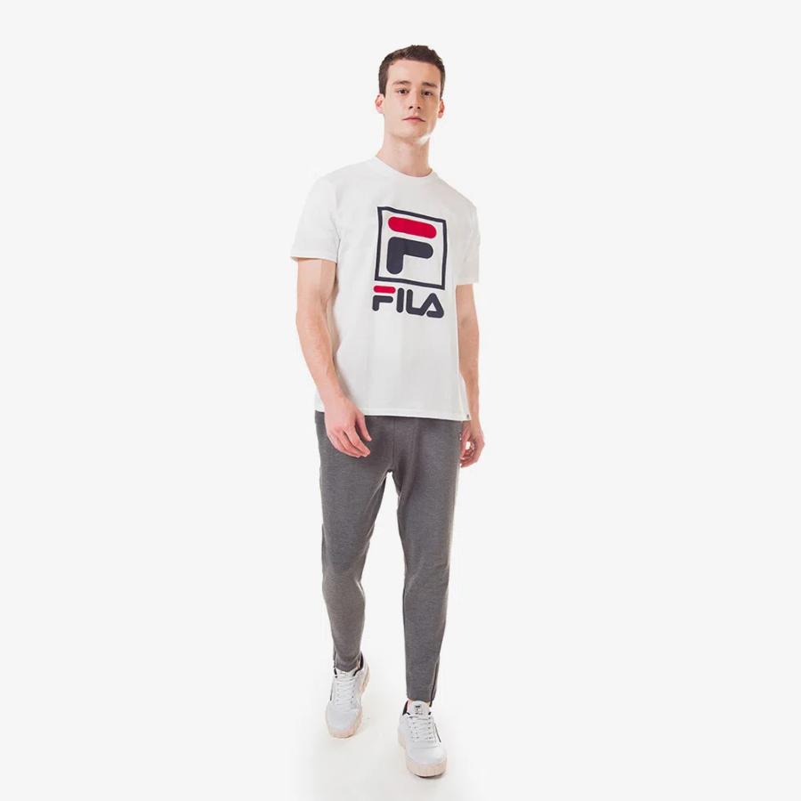 Polera Fila Stack Hombre Blanco