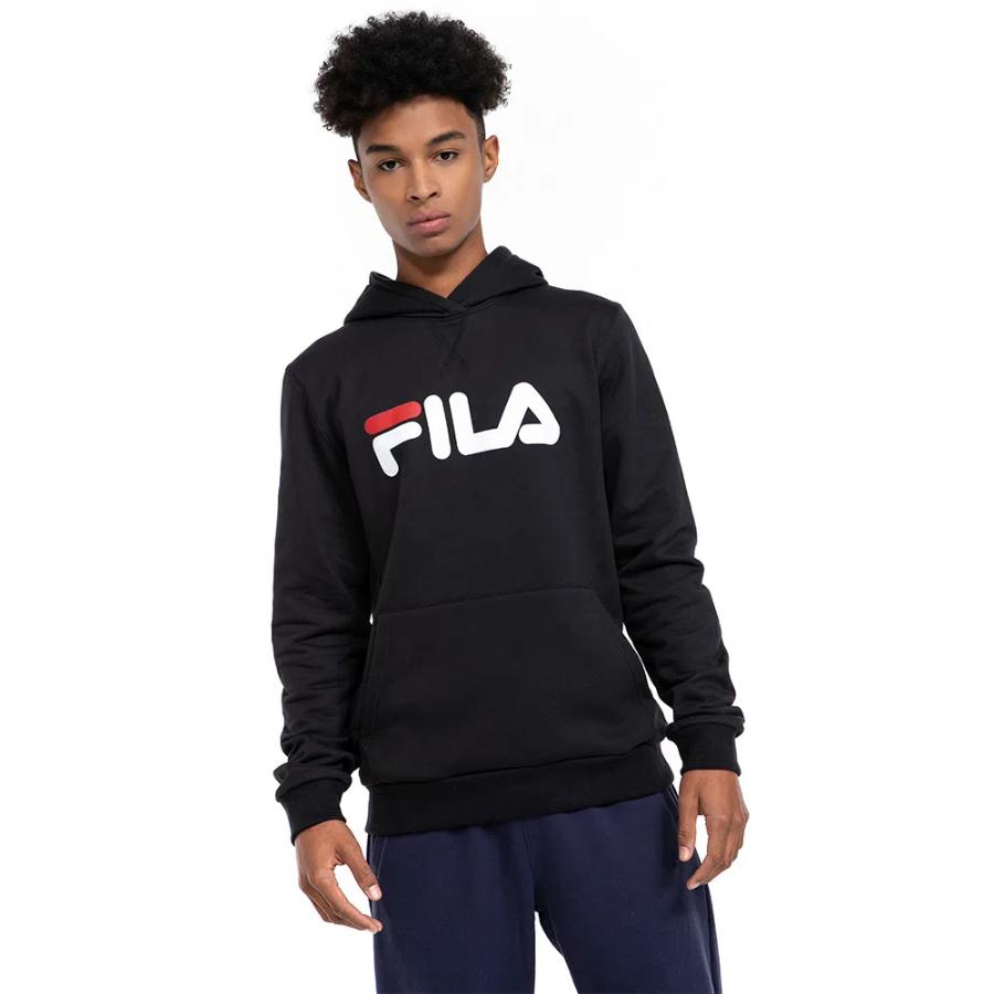 Poleron Fila Letter Hombre Negro