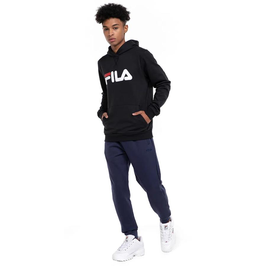 Poleron Fila Letter Hombre Negro