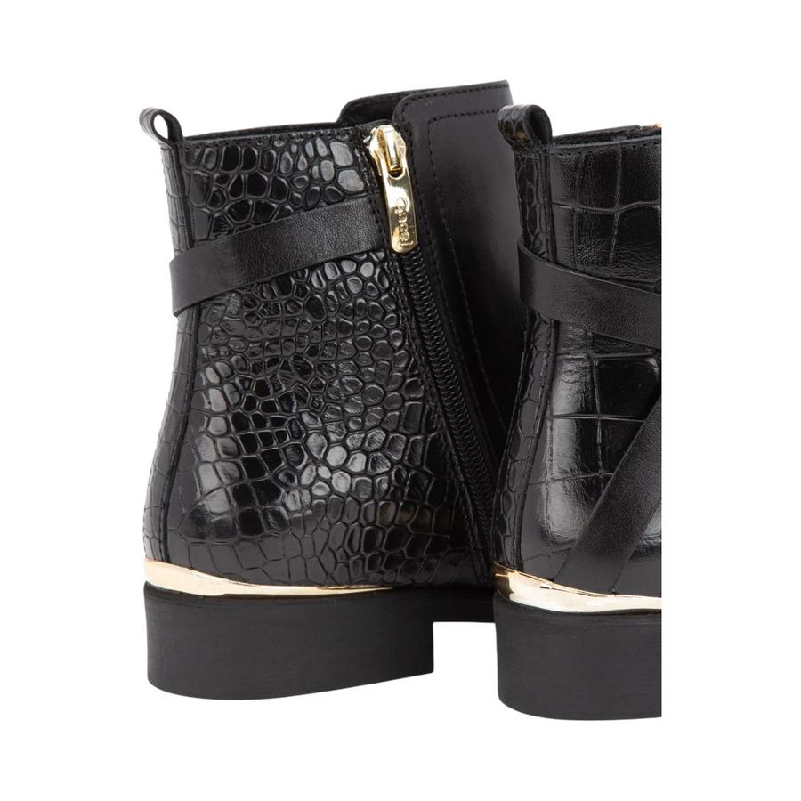 Botín Casual Mujer Gacel Hortencia 659938 Cuero Negro