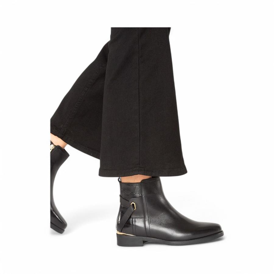 Botín Casual Mujer Gacel Hortencia 659938 Cuero Negro