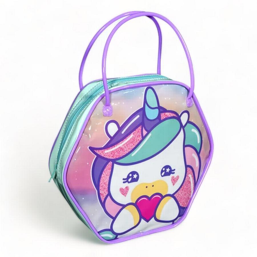 Cartera Unicorn Con 2 Esmaltes Y Accesorios