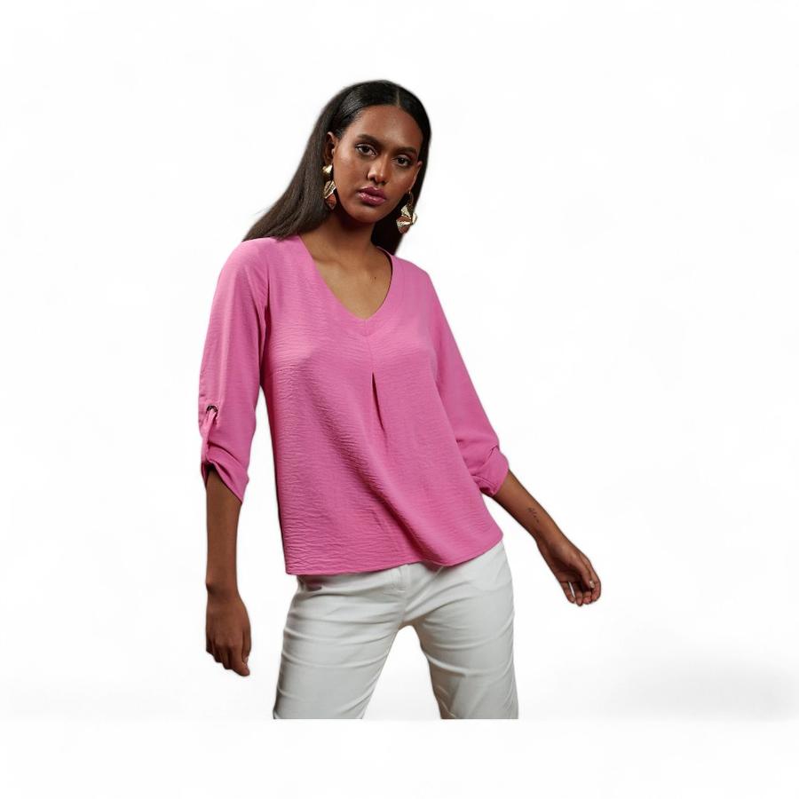 Blusa fucsia mujer hot sale