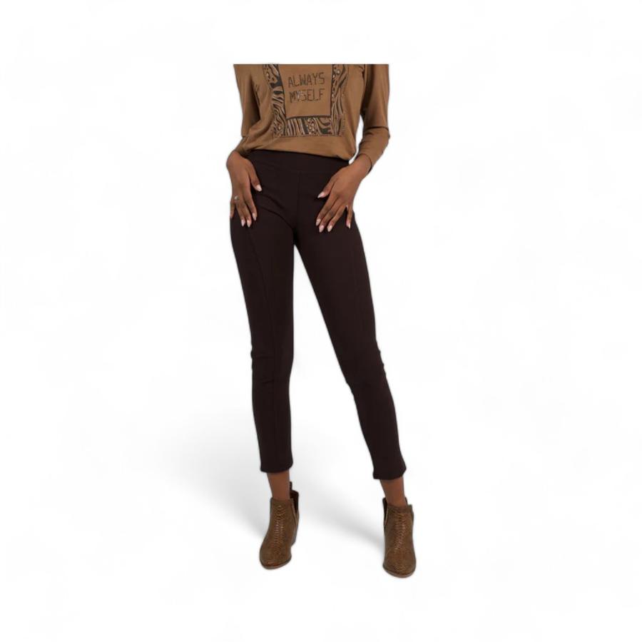 Calza Leggins Ottoman Give Mujer Café Oscuro