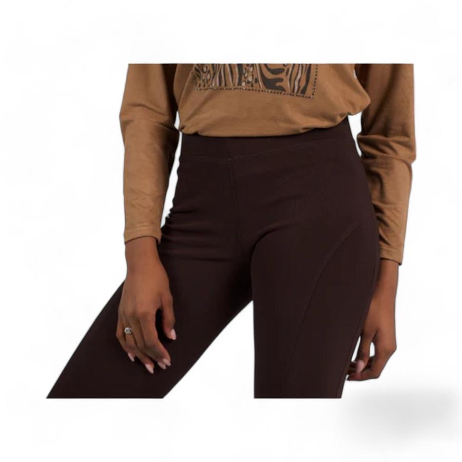 Calza Leggins Ottoman Give Mujer Café Oscuro