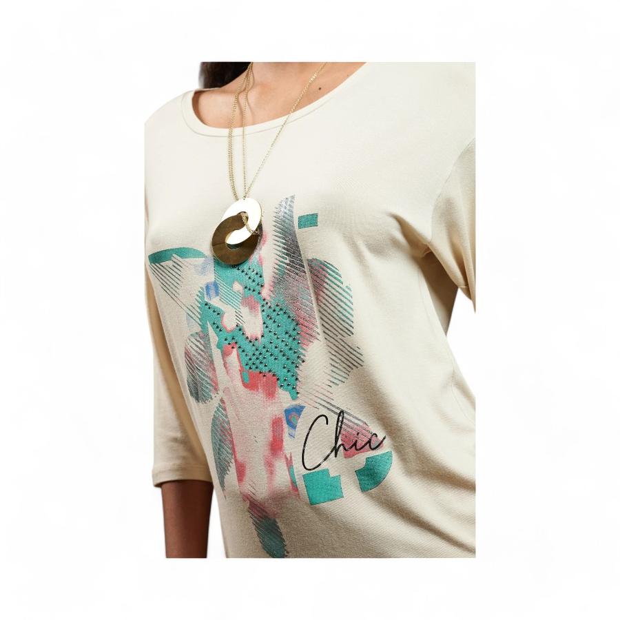 Polera Mujer Give Thyra Manga Larga Beige