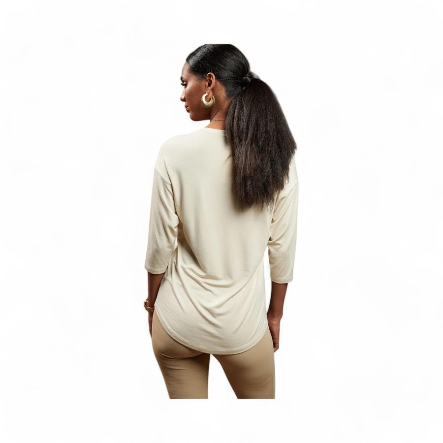 Polera Mujer Give Thyra Manga Larga Beige