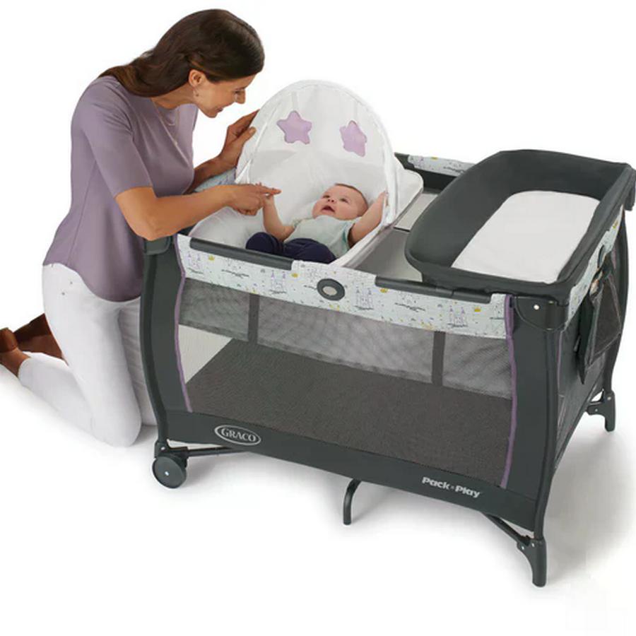 Cuna Graco Pack And Play Care Suit Maxton Gris