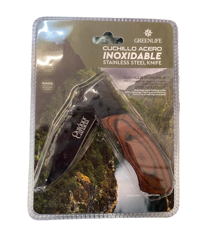 Cuchillo Acero Inoxidable Greenlife 38 Madera