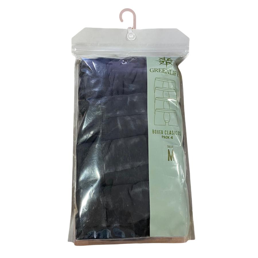 Pack 4 Boxer Medio Greenlife Negro