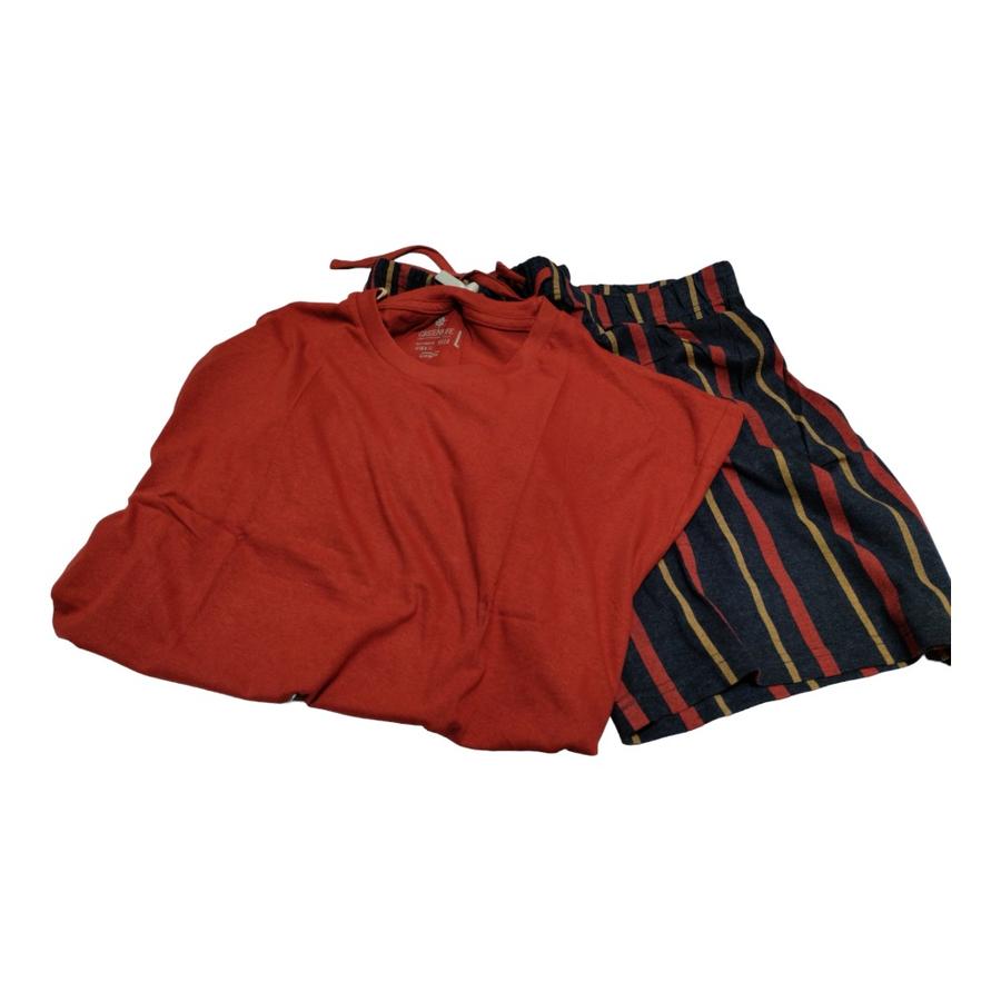 Pijama Hombre Liso Greenlife Rojo