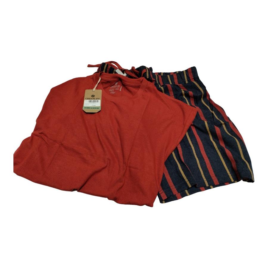 Pijama Hombre Liso Greenlife Rojo