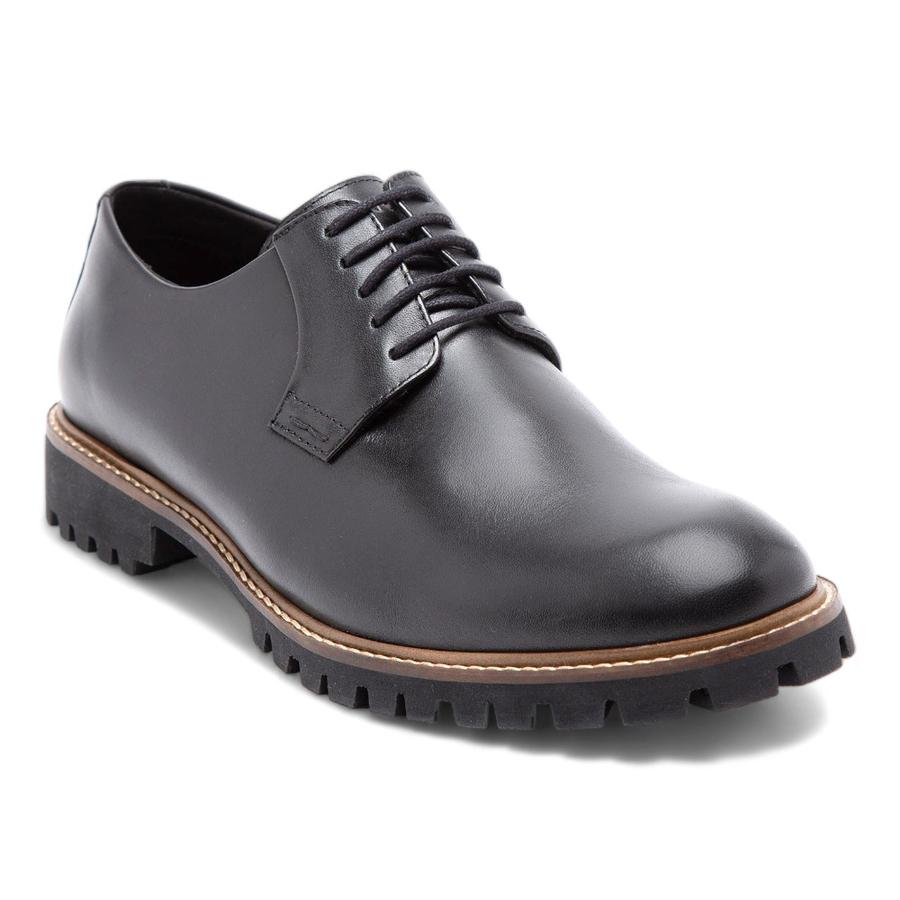Zapato Casual Hombre Guante Cuero Quebec Negro