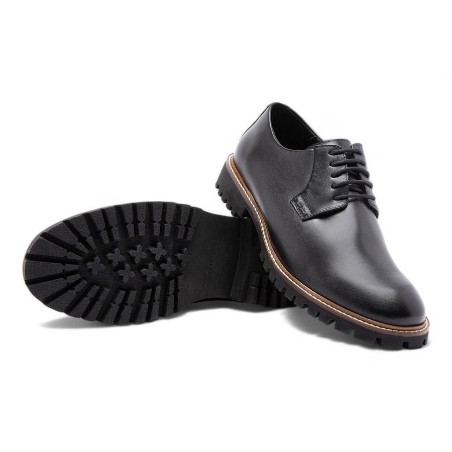 Zapato Casual Hombre Guante Cuero Quebec Negro