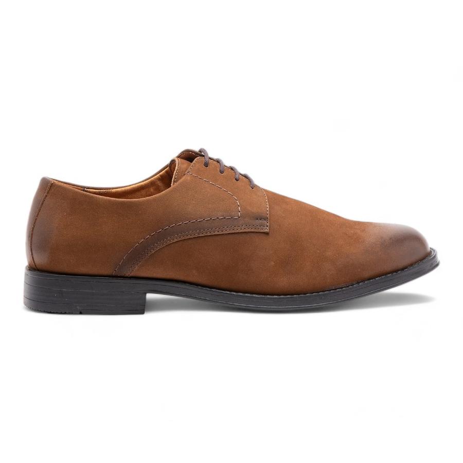 Zapato Casual Hombre Guante Cuero Zurique Café