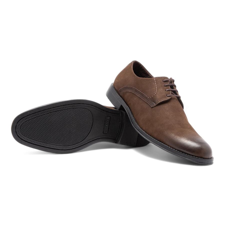Zapato Casual Hombre Guante Cuero Tabaco