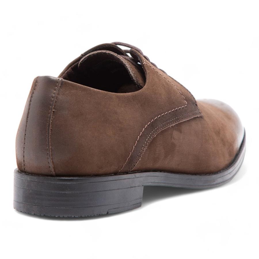 Zapato Casual Hombre Guante Cuero Tabaco