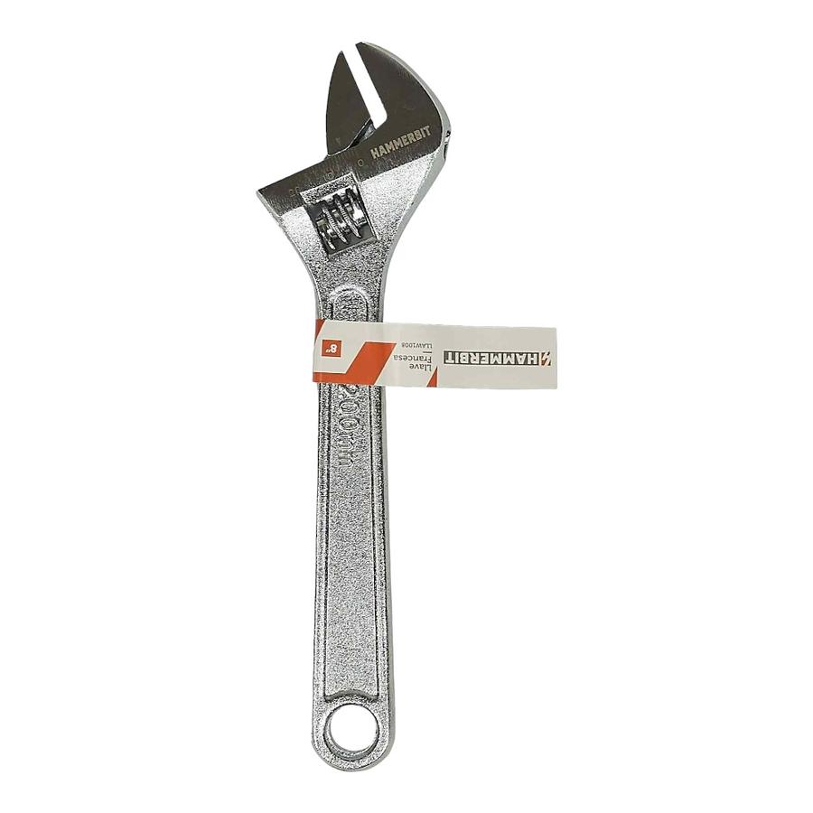 Llave Francesa 8" Hammerbit Plateado