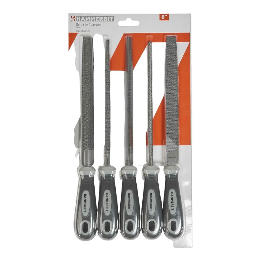 Set 5 Limas 8" Hammerbit Plateado