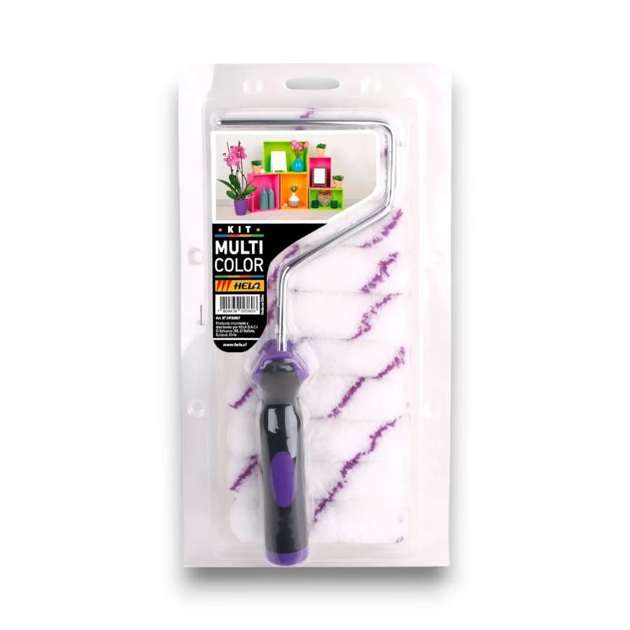Kit Hela Rodillo Multicolor 7 Cm + 10 Repuestos Microfibra