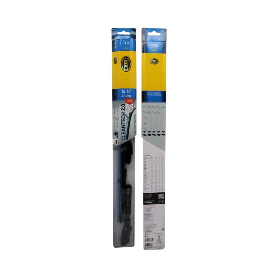 Plumilla Limpiaparabrisas Hella 16" Cleantech Con Adaptador