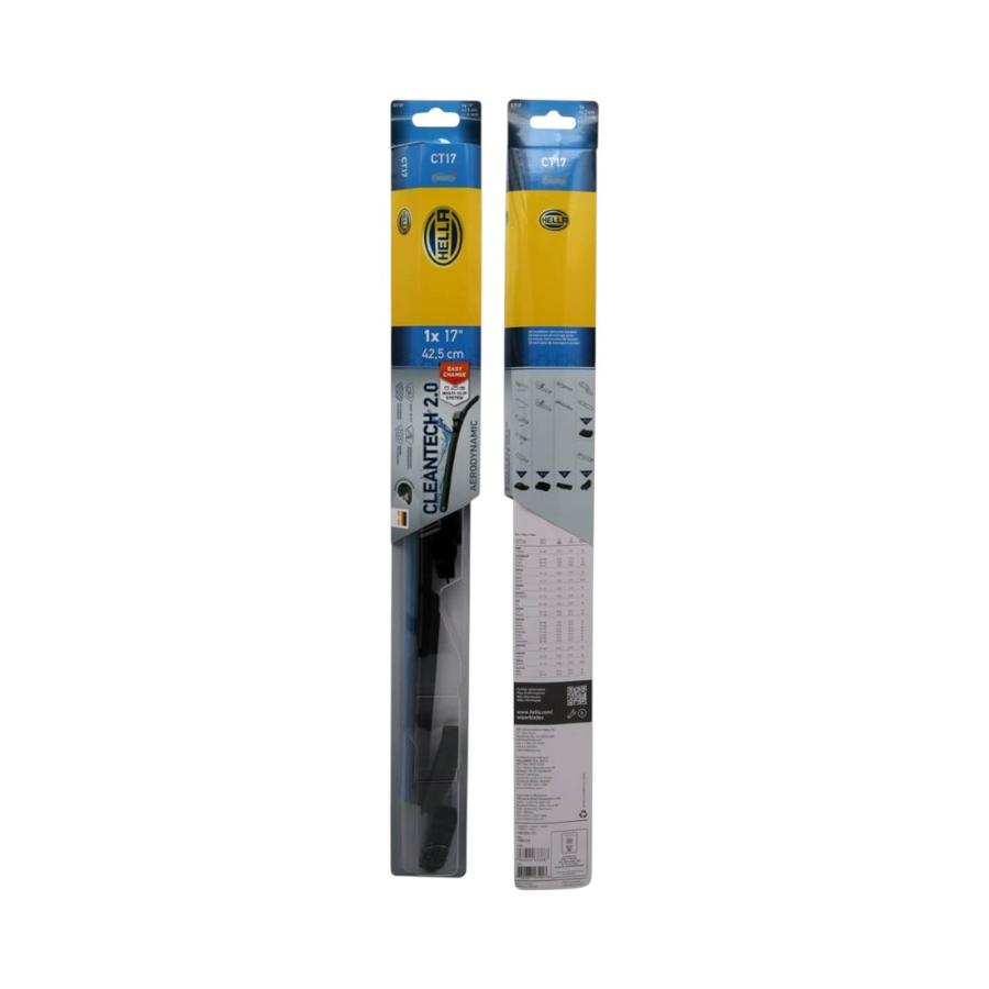 Plumilla Limpiaparabrisas Hella 17" Cleantech Con Adaptador