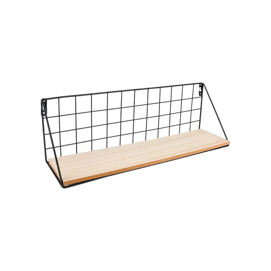 Rack Madera 45X14X11 Cm Home Well Negro