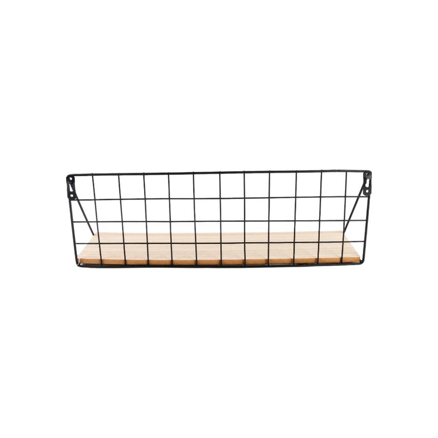 Rack Madera 45X14X11 Cm Home Well Negro