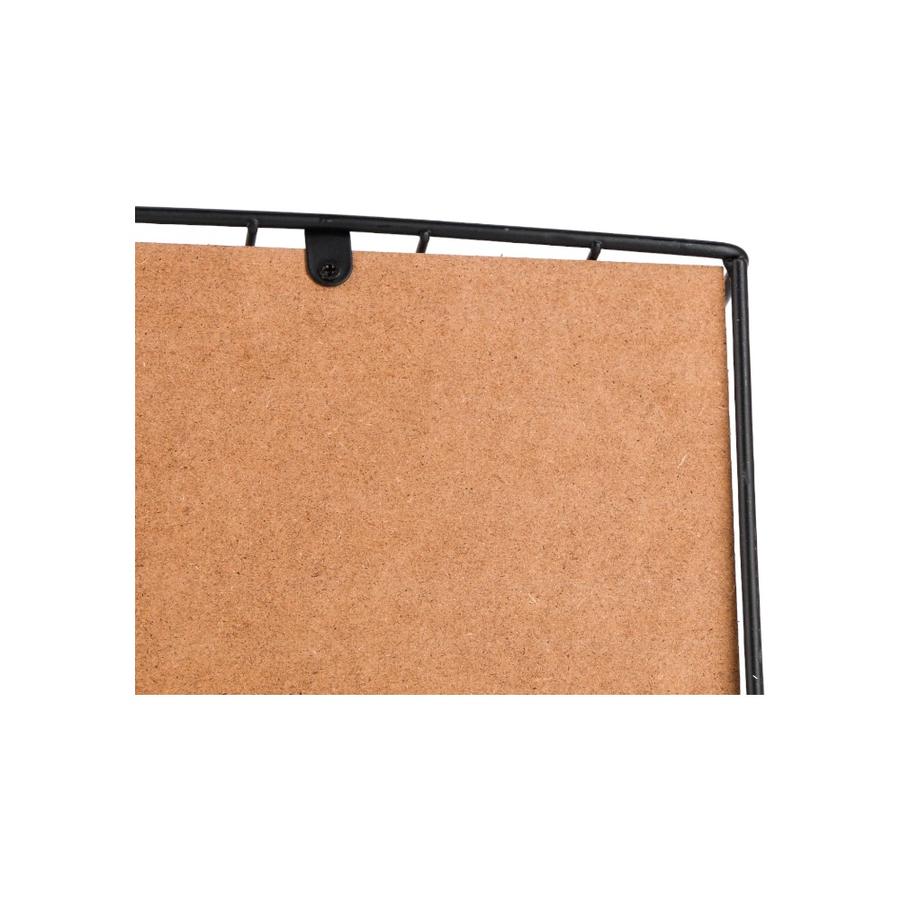 Rack Madera 45X14X11 Cm Home Well Negro