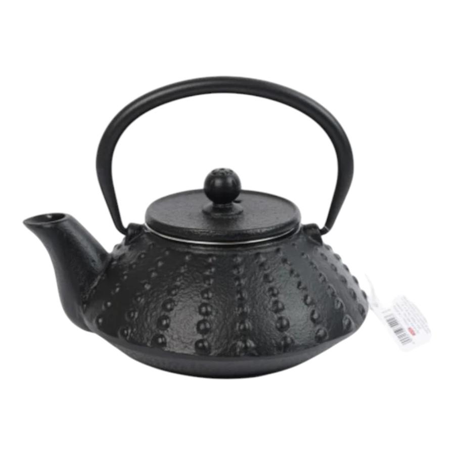 Tetera Metal 400 Ml Diseño Puntillismo Home Well Negro
