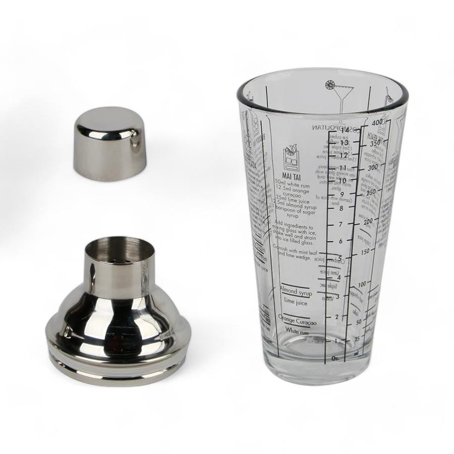 Coctelera Home Well Vidrio VIDRIO 23 Cm 450 Ml Transparente