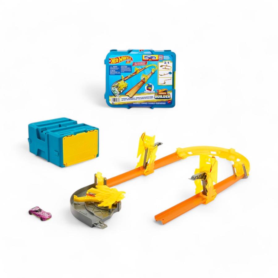 Pista De Carreras Hot Wheels Track Builder Caja Mediana