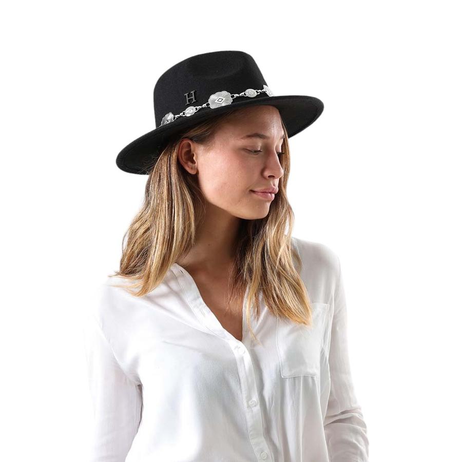 Sombrero Invierno Mujer Western Humana Negro