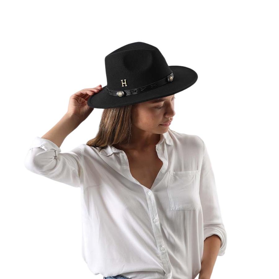 Sombrero Invierno Mujer Stitches Humana Negro