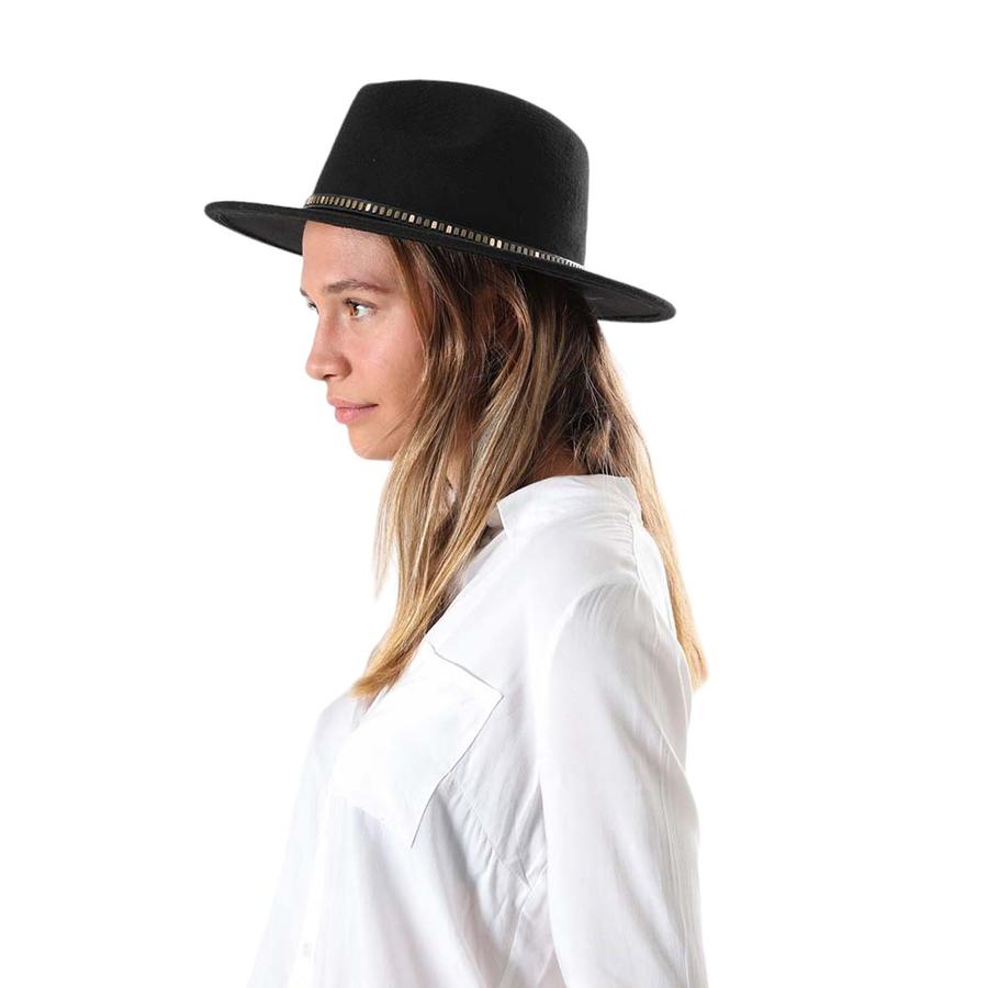 Sombrero Invierno Mujer Rectangles Humana Negro