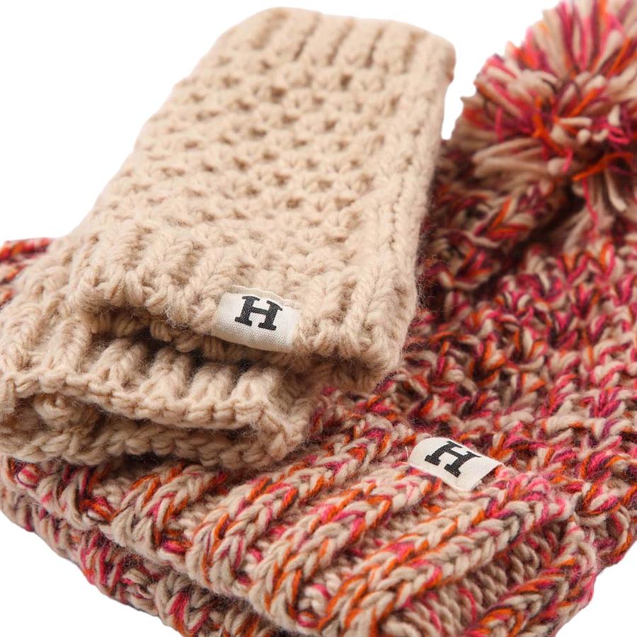 Pack De Gorro Y Mitones Tejidos Mujer Melange Humana Café