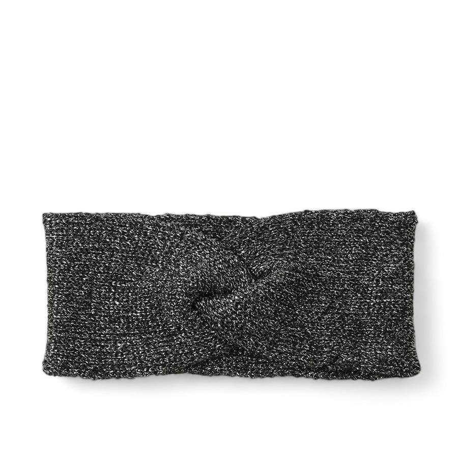 Cintillo Mujer Tejido Lurex Humana Negro