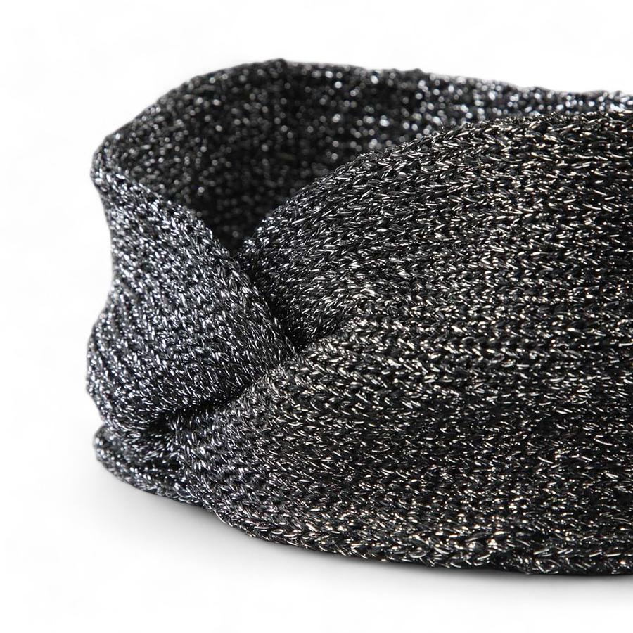 Cintillo Mujer Tejido Lurex Humana Negro