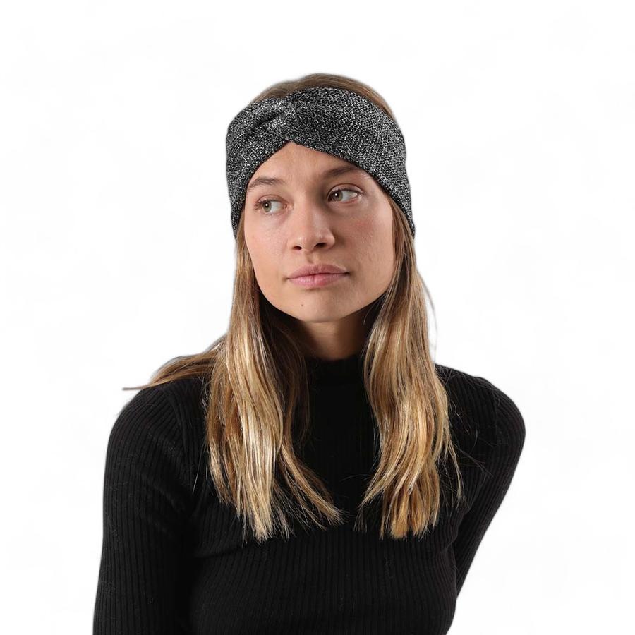 Cintillo Mujer Tejido Lurex Humana Negro