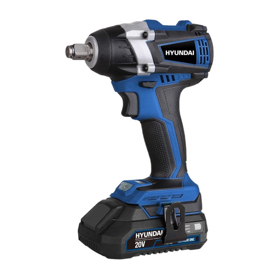 Llave Impacto Inalámbrica 1/2" 300NM 20V + 2B 2.0AH Hyundai
