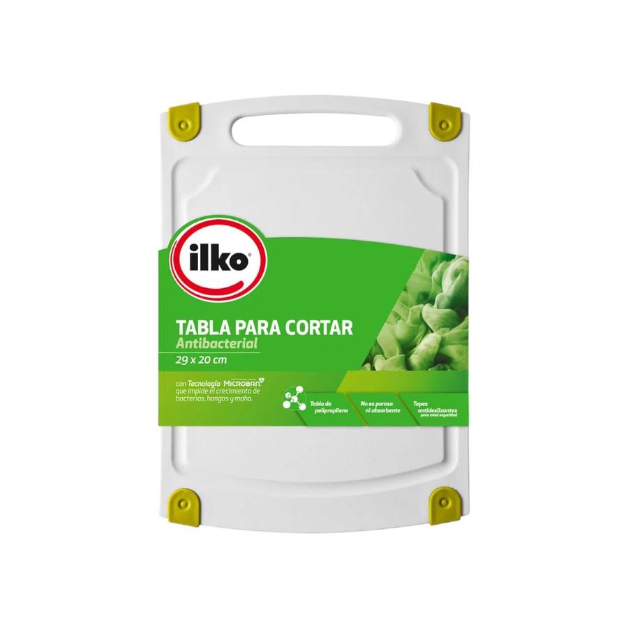 Tabla De Cortar Antibacterial 20X30 Cm Ilko Design Blanco