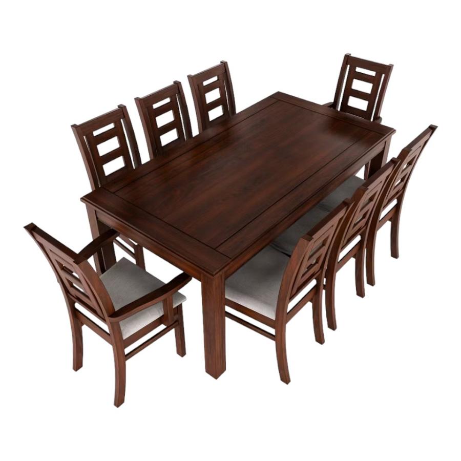 Comedor 6 Sillas + 2 Sitiales Baum Sevilla Nogal