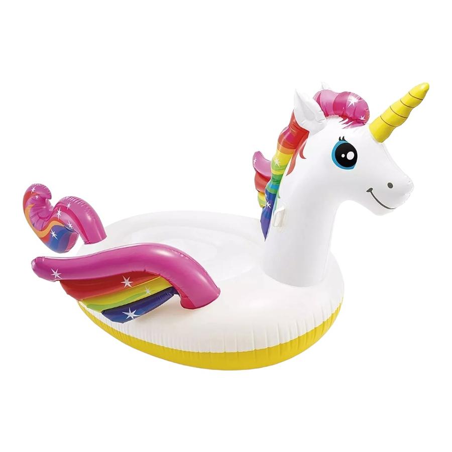 Flotador Inflable Intex Unicornio 57561NP Blanco