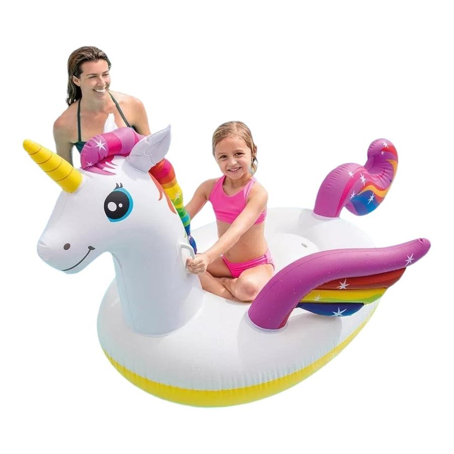 Flotador Inflable Intex Unicornio 57561NP Blanco